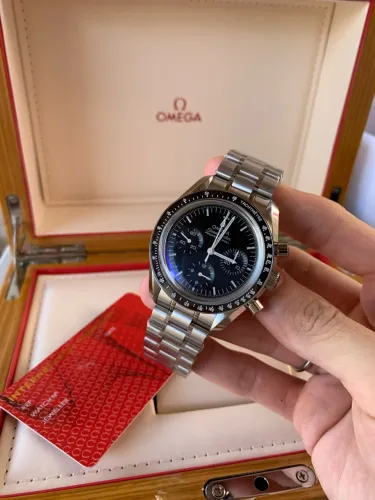 Relógio masculino Omega SpeedMaster Safira - ((SUPER)) oportunidade