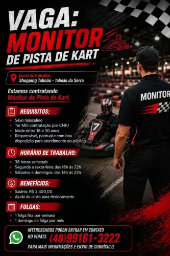 Monitor pista de kart