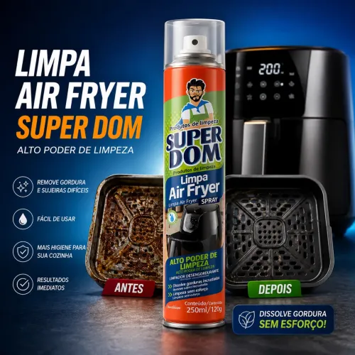 Limpa Air Fryer Spray Super Dom - 250ml