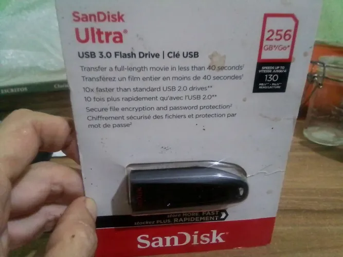 SANDISK ULTRA USB 3.0 FLAS DRIVE 256 gb