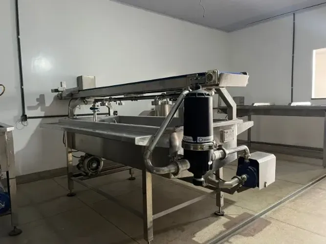 Pré-Lavador Industrial de Hortaliças Inox 150kg/h