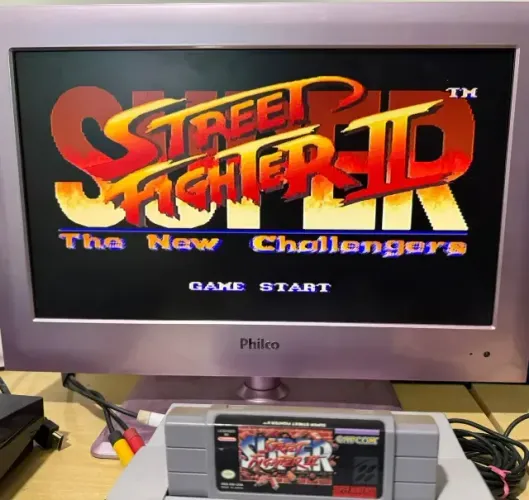 Fita Jogo Super Street Fighter 2 Super Nintendo Cartucho Original Snes