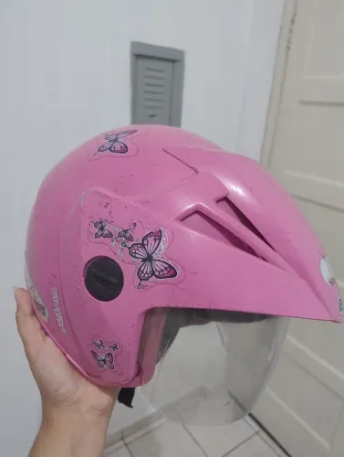 Capacete EBF rosa/jet