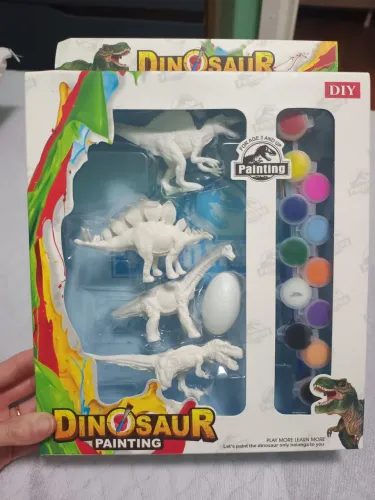 Brinquedo dinossauros para pintar 
