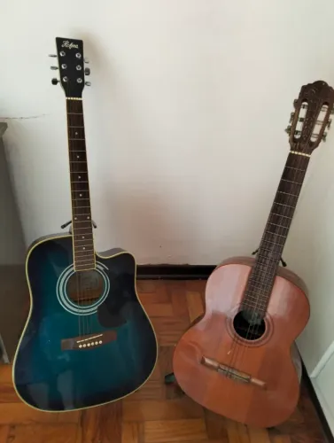 Violão Di Giorgio estudante e violão Hofman folker