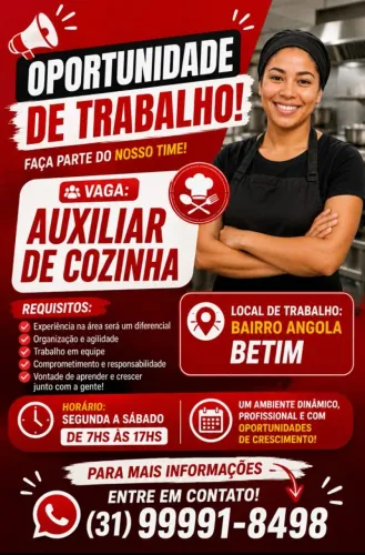 Auxiliar de cozinha