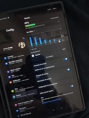 Galaxy Tab A8 impecável + acessórios originais