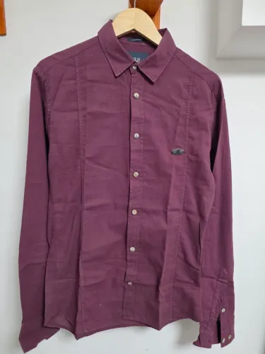 Camisa Social Casual John John Roxa