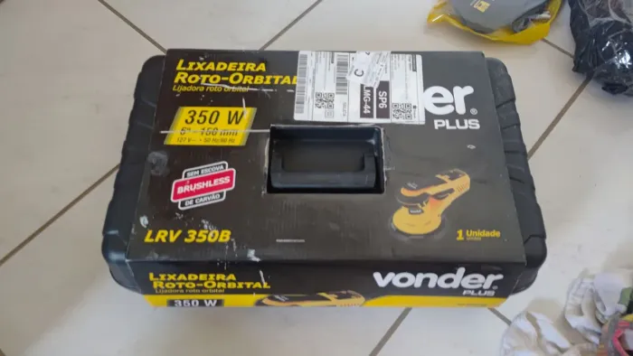 Lixadeira roto-orbital Vonder Plus LRV 350B - 127 V