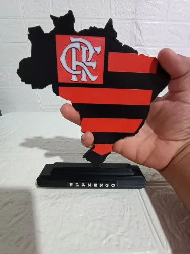Placa 3d do Flamengo