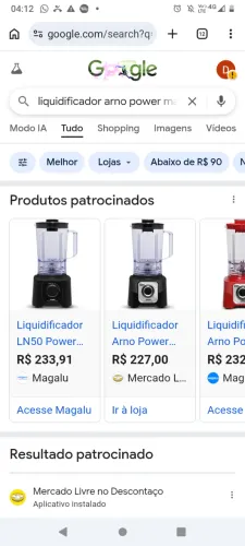 Ayrfraier e liquidificador Arno