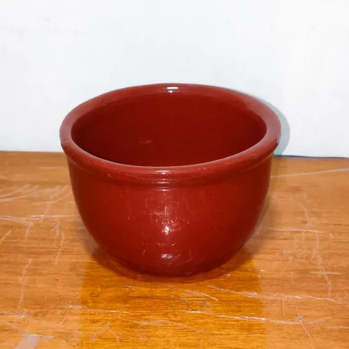 Tigela de Cerâmica Refratária Marrom Ideal para Caldos e Porções