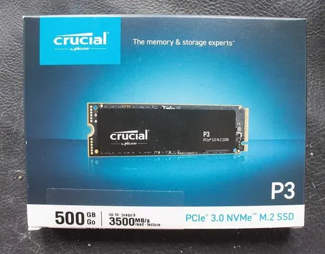 (LACRADO) SSD Crucial P3 500GB NVMe M.2
