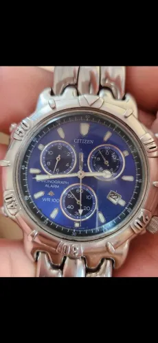 relógio antigo citizen chronograph