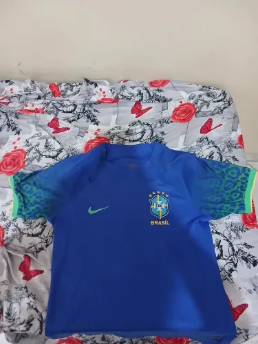 Camisa Brasil 2022 Azul Lisa