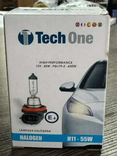 Lâmpada halogena 12v 55w techone h11 na promoção só 14,00
