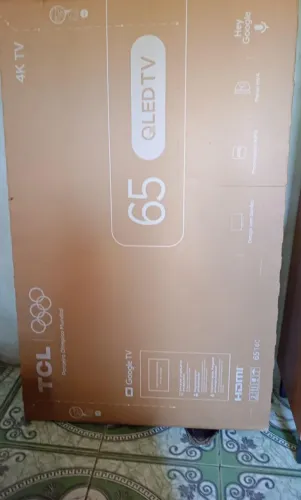 Caixa de tv TCL 65 polegadas 