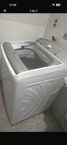 Máquina de lavar roupa semi nova Panasonic