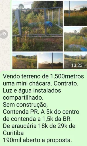 Uma mini chácara / terreno grande/ barato/ desapego