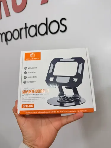 SUPORTE DOBRÁVEL GIRATÓRIO PARA TABLET E NOTEBOOK