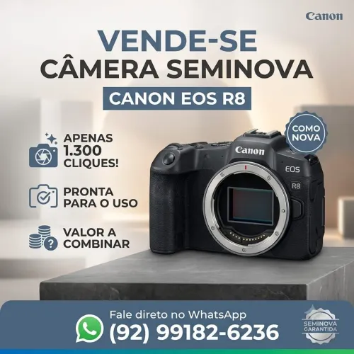 Canon EOS Mirrorless R8 (Corpo)