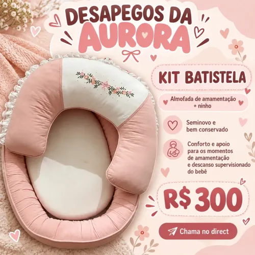 Ninho e almofada de amamentação 