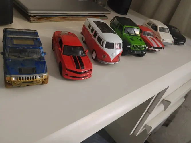 Kit 7 Carrinhos Miniaturas Coleção 