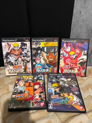 Coleção de jogos originais do Naruto para ps2 em japonês - Saga Naruto Ultimate Ninja