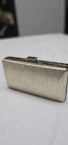 Bolsa Clutch de Festa dourada