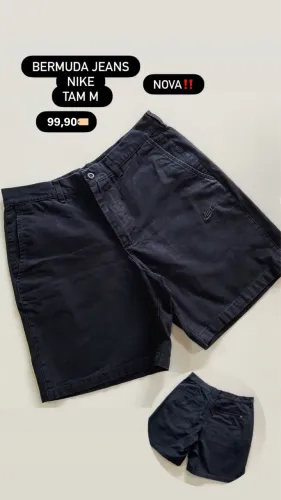 Bermuda da NIKE, nova, azul marinho, TAM M