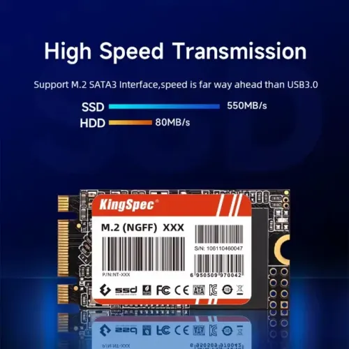 SSD M.2 2242 SATA 128/256GB