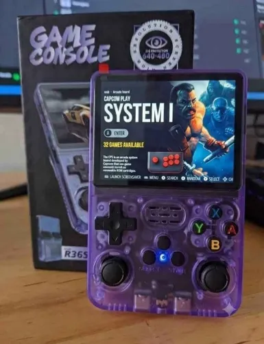 Console portátil - R36S 64 GB com +15 mil jogos instalados (Novo)