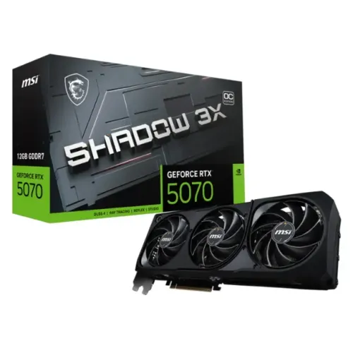 Placa de Vídeo MSI Shadow 3X OC NVIDIA GeForce RTX-5070 12GB GDDR7