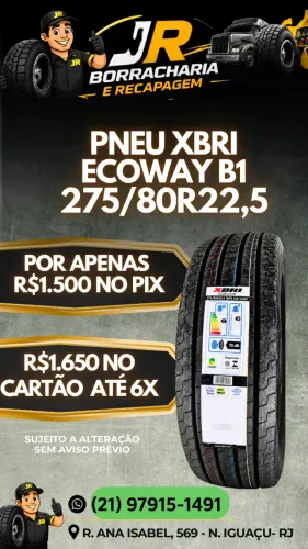 Pneu Novo Xbri 275 - Liso