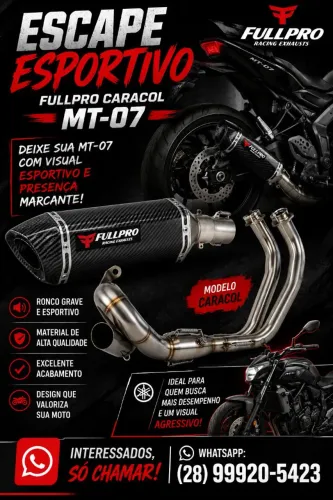 Escape esportivo fullpro caracol MT-07