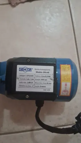 BOMBA PERIFÉRICA DPA-40 AUTOASPIRANTE 1/2CV Bivolt Azul DANCOR