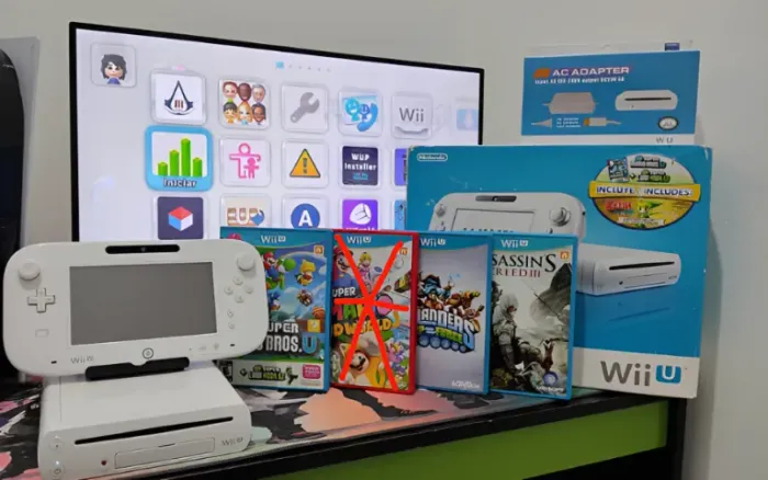 NINTENDO WII U + JOGOS + SDCARD 256gb - Desbloqueado