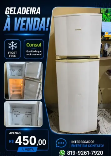 Geladeira e cama
