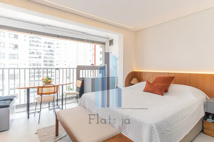 studio para locação, aluguel com 27 mts quadrados com 1 quarto em Brooklin Paulista - São 