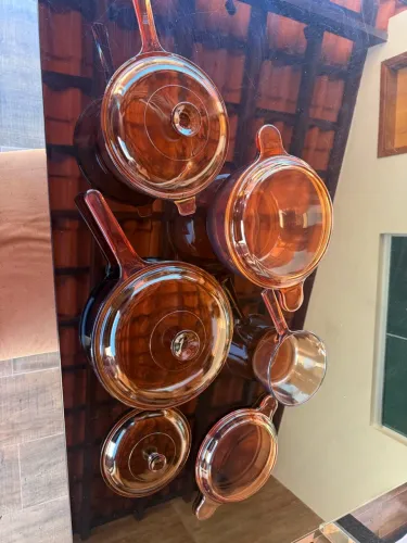 Conjunto de Panelas de Vidro Vision / CorningWare (Originais)