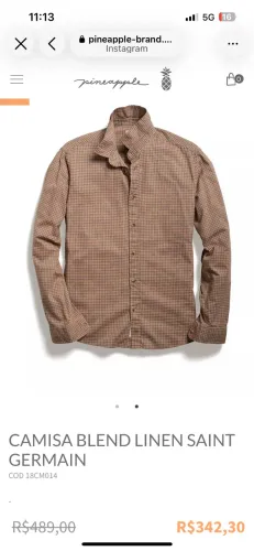 Camisa pineapple algodão