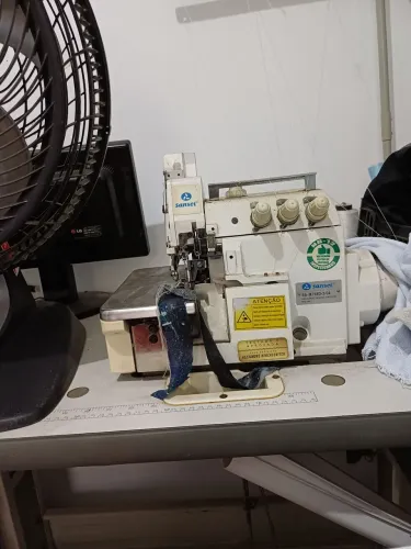 Maquina industrial sansei eletrônica overloque semi nova