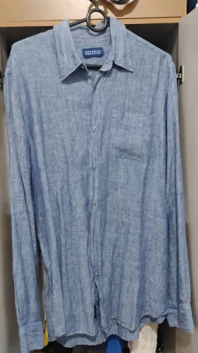 Camisa Republic Paradise Azul - Estilo Linho / Casual Premium