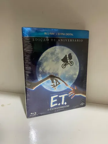 Blu-ray e cópia digital de E.T. O Extraterrestre - Edição de Aniversário. Lacrado