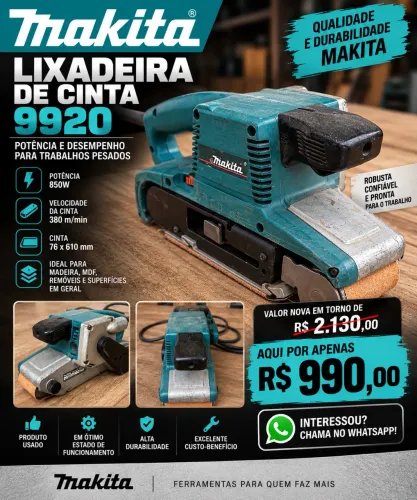 Lixadeira de cinta Makita