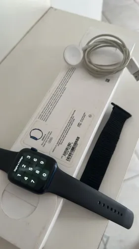 Apple Watch Series 6 44mm - OLX Pay - Azul - Conservado - Faço Troca e Parcelo 18x
