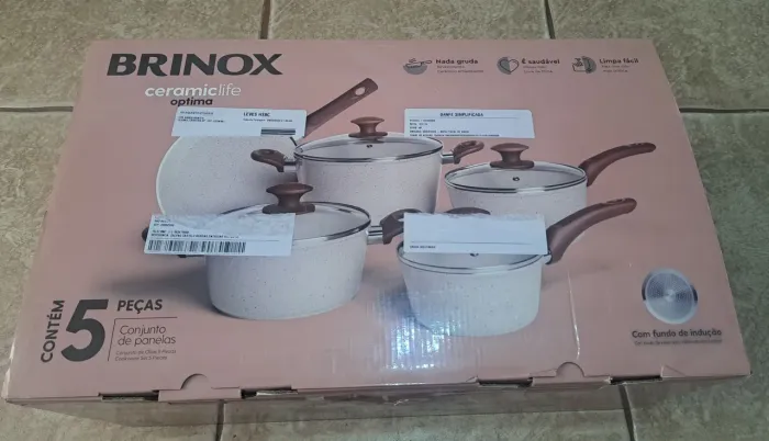Jogo de panelas brinox 