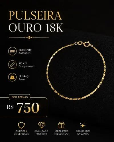 Pulseira de Ouro 18k