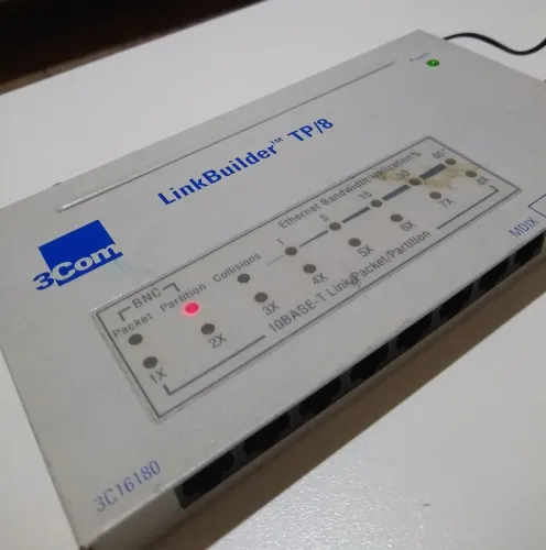 Hub 3com retrô anos 90 peça rara para coleção