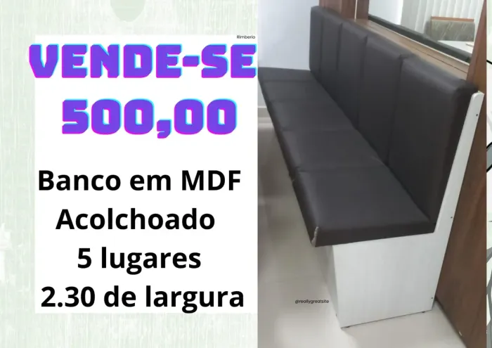 BANCO EM MDF